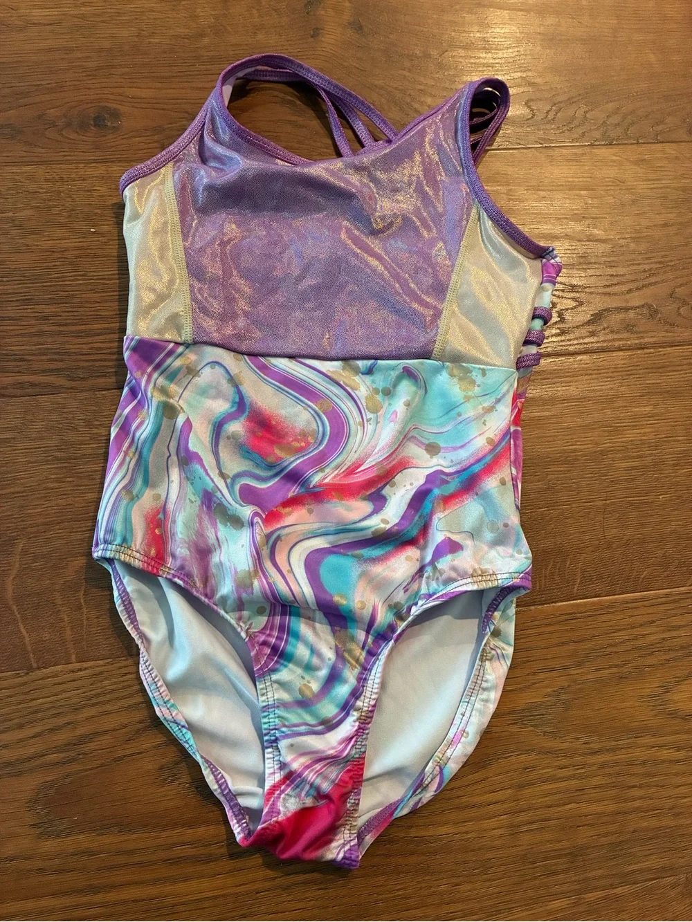 Justice Girls Strappy Back Leotard size 7/8